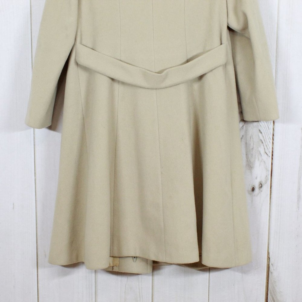 Vintage! JULES MILLER Faux Fur Long Dress Coat L - Picture 7 of 13
